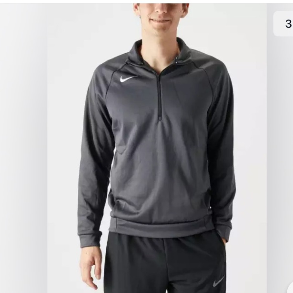 NIKE THERMA MEN'S LONG SLEEVE 1/4 ZIP TRAINING